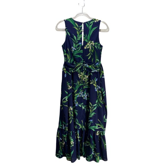 Tommy Bahama Jungle Jewels Chiffon Maxi Dress Womens 4 Tropical Flowy Party - Picture 3 of 7